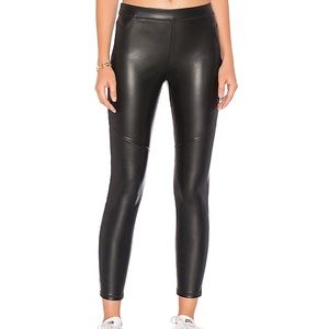 FREE PEOPLE Black Vegan Leather Leggings
